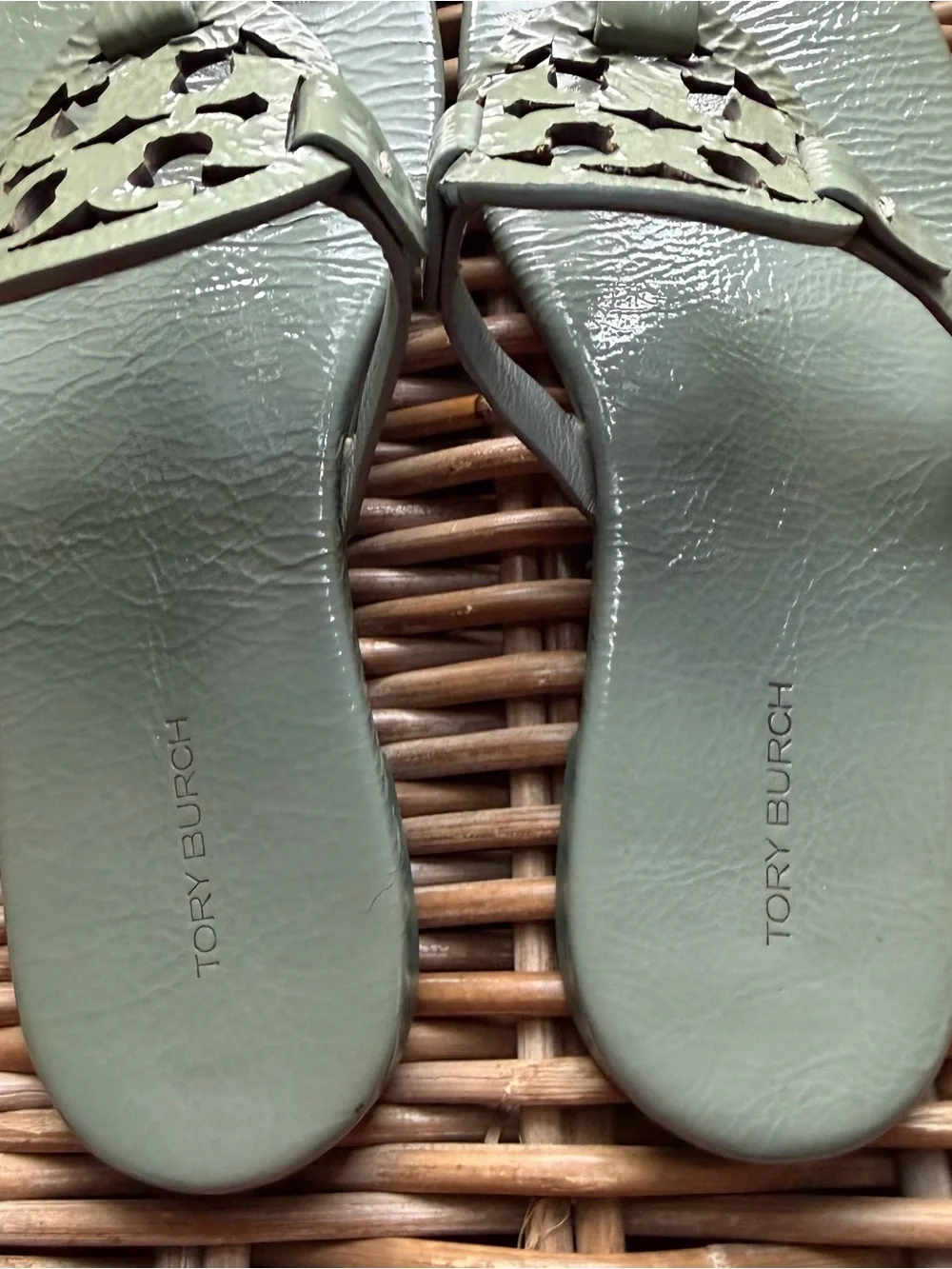 Tory Burch Miller Sandals Size Sz 7.5 New Arctic Comfort Shoes